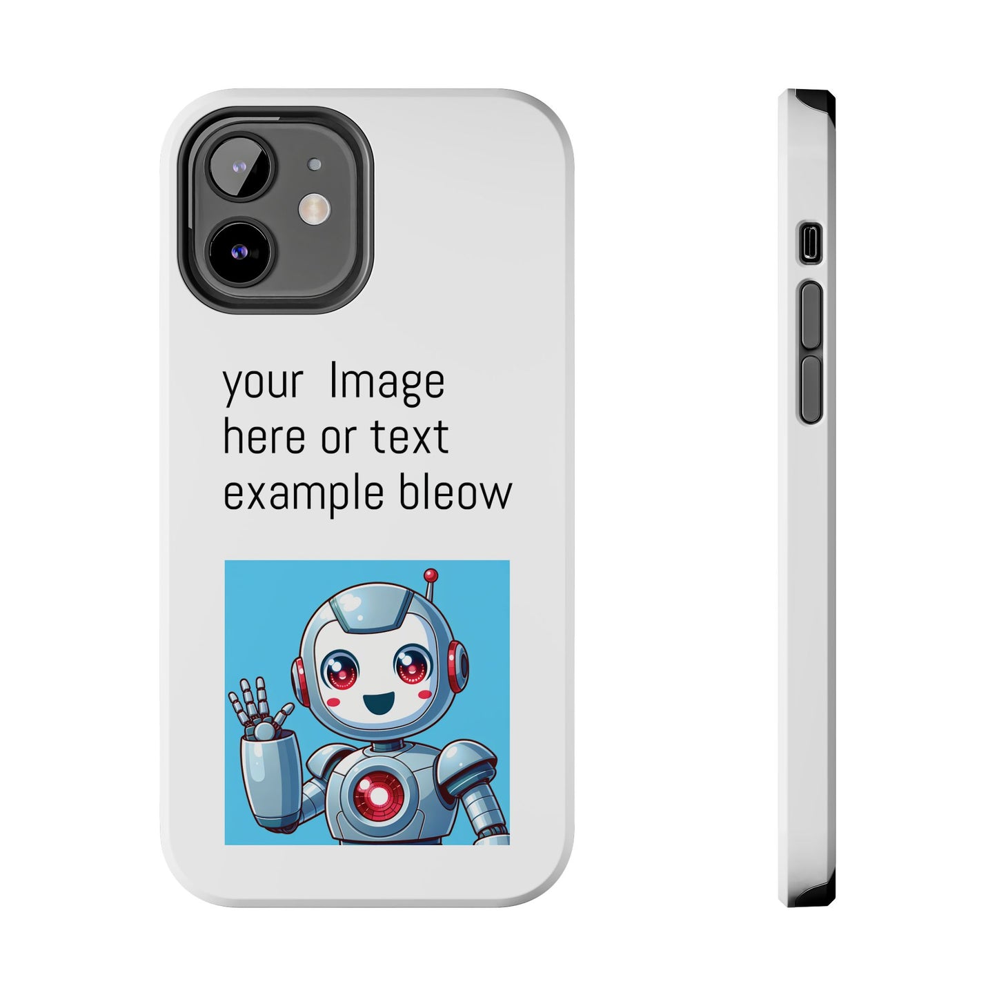 Customizable Robot Tough Phone Case - Durable & Fun Design