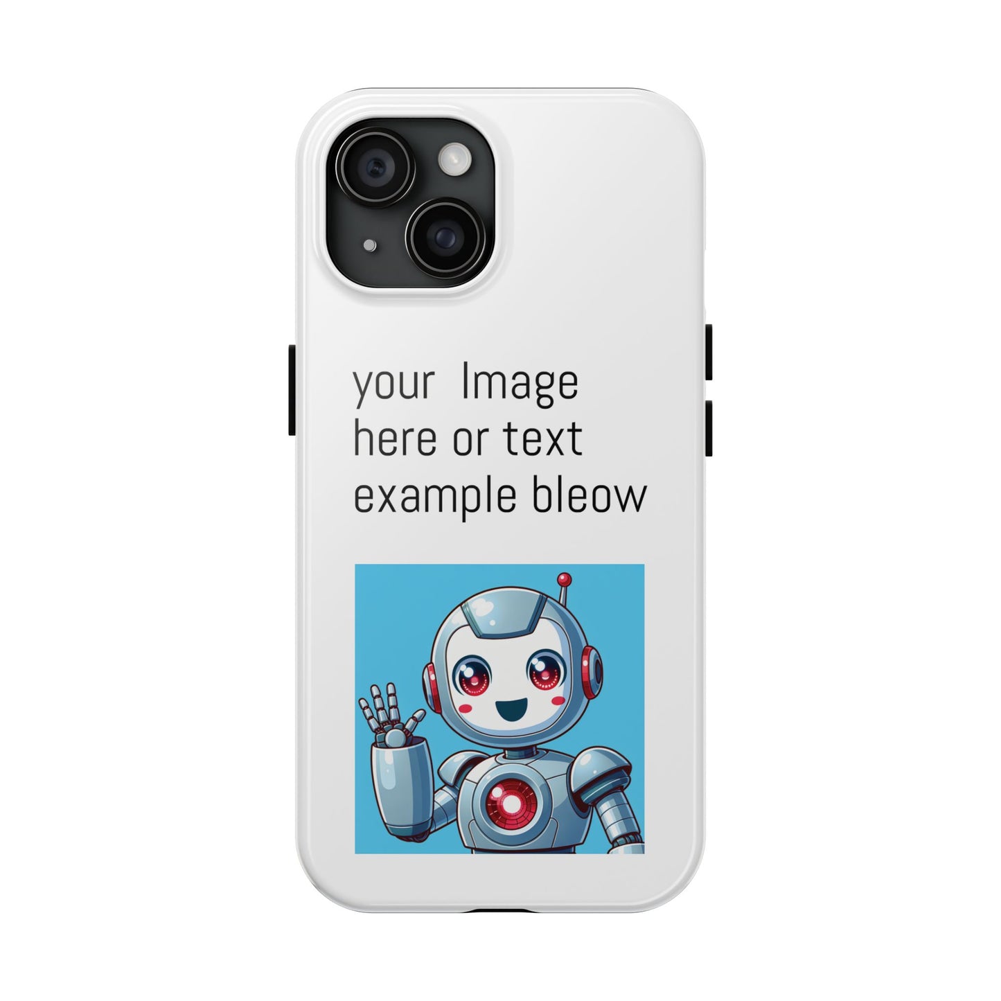 Customizable Robot Tough Phone Case - Durable & Fun Design