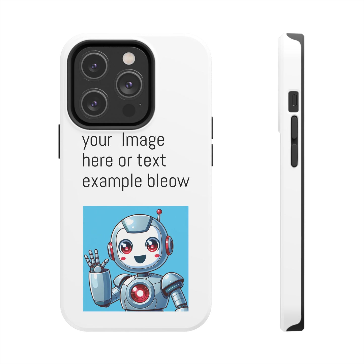 Customizable Robot Tough Phone Case - Durable & Fun Design