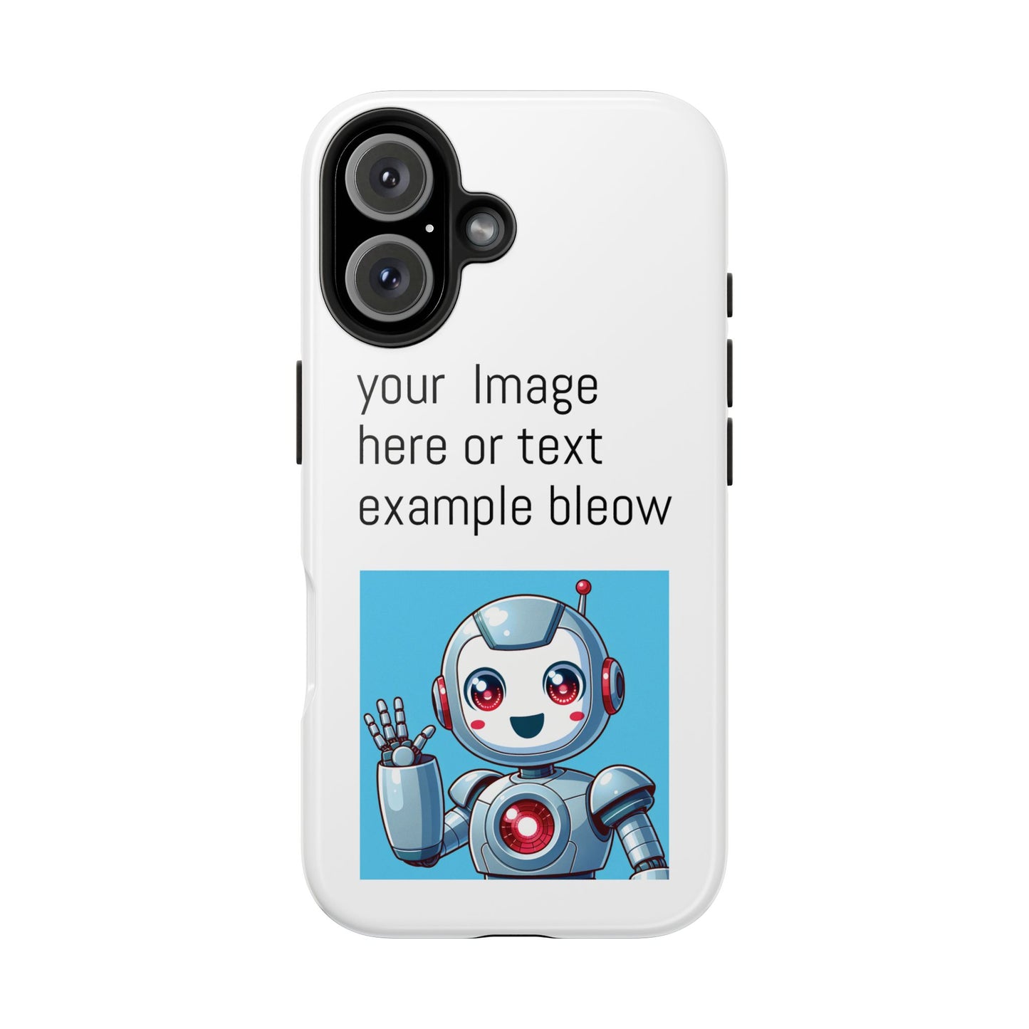Customizable Robot Tough Phone Case - Durable & Fun Design