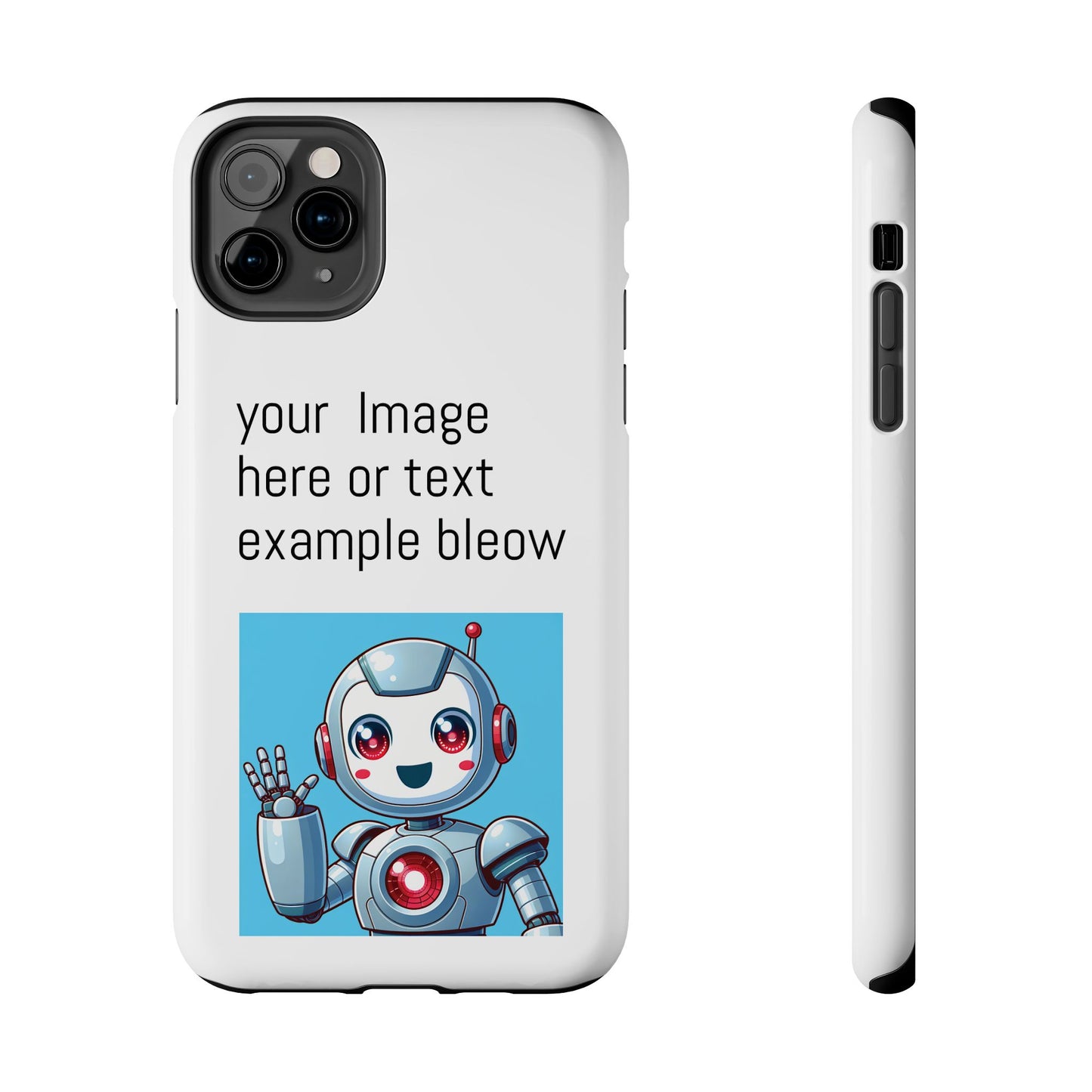 Customizable Robot Tough Phone Case - Durable & Fun Design
