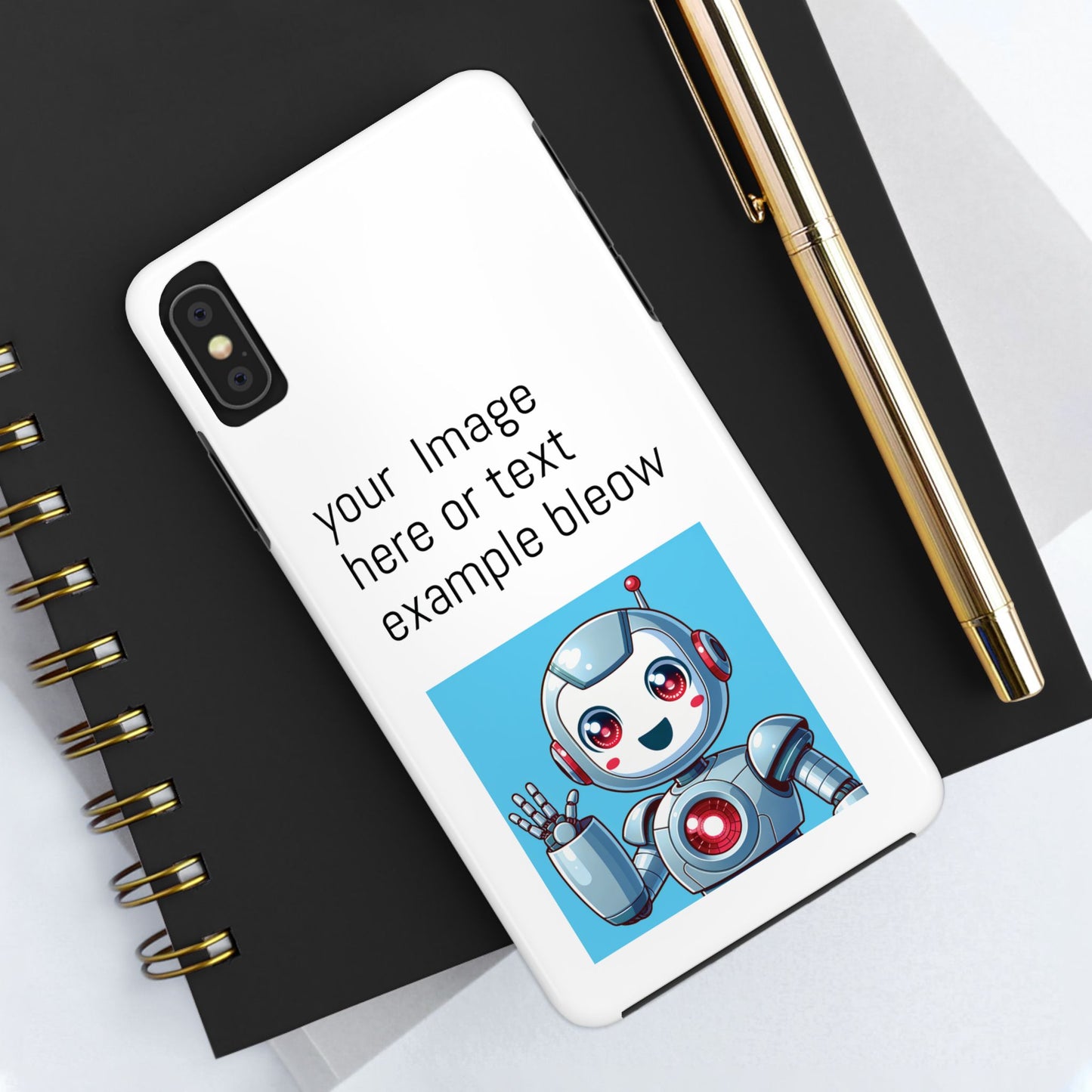 Customizable Robot Tough Phone Case - Durable & Fun Design