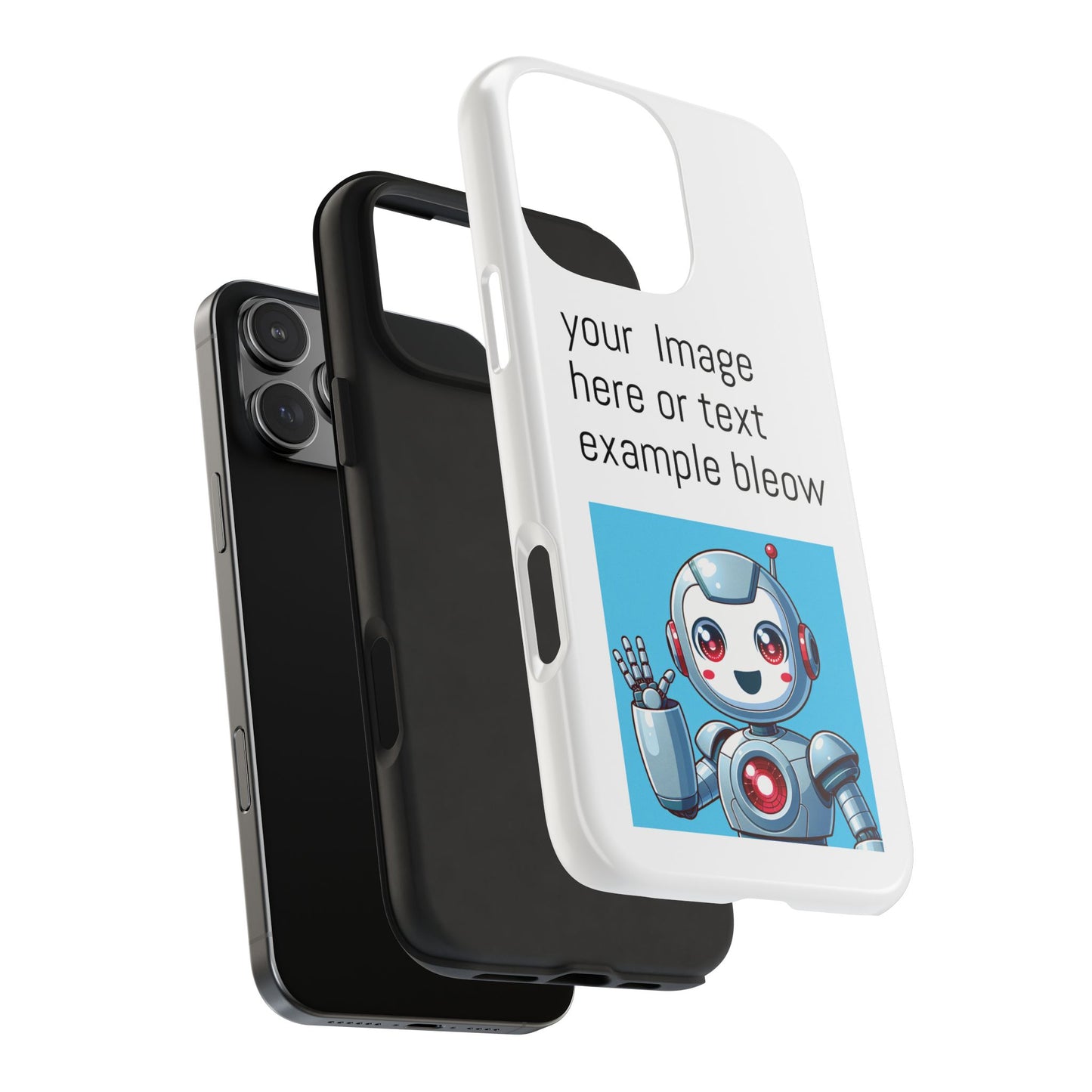 Customizable Robot Tough Phone Case - Durable & Fun Design