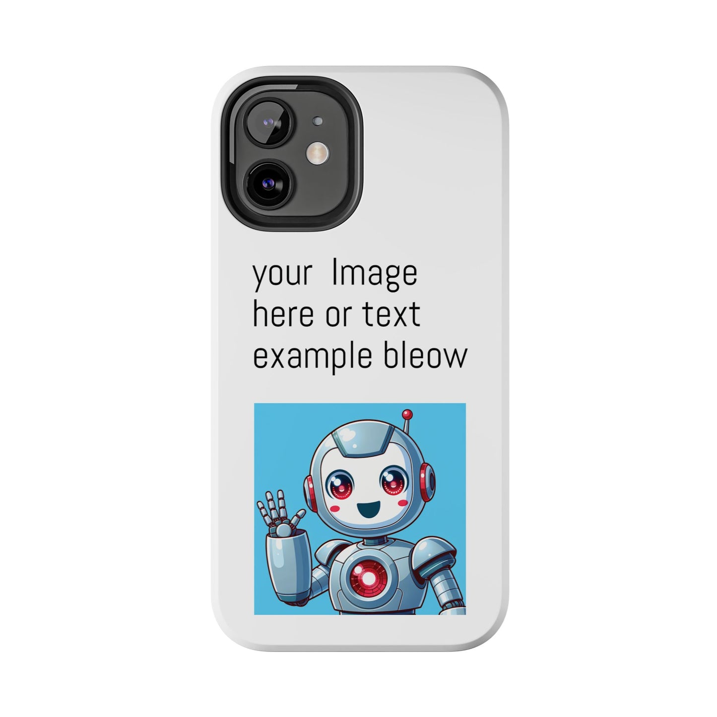 Customizable Robot Tough Phone Case - Durable & Fun Design