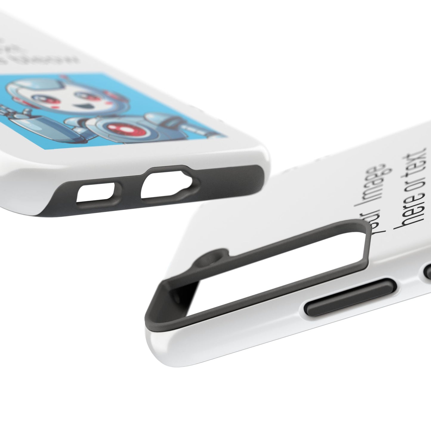 Customizable Robot Tough Phone Case - Durable & Fun Design