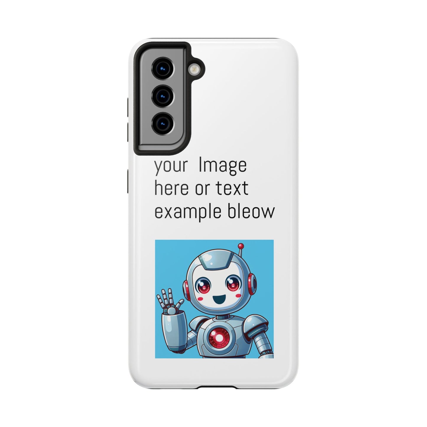 Customizable Robot Tough Phone Case - Durable & Fun Design