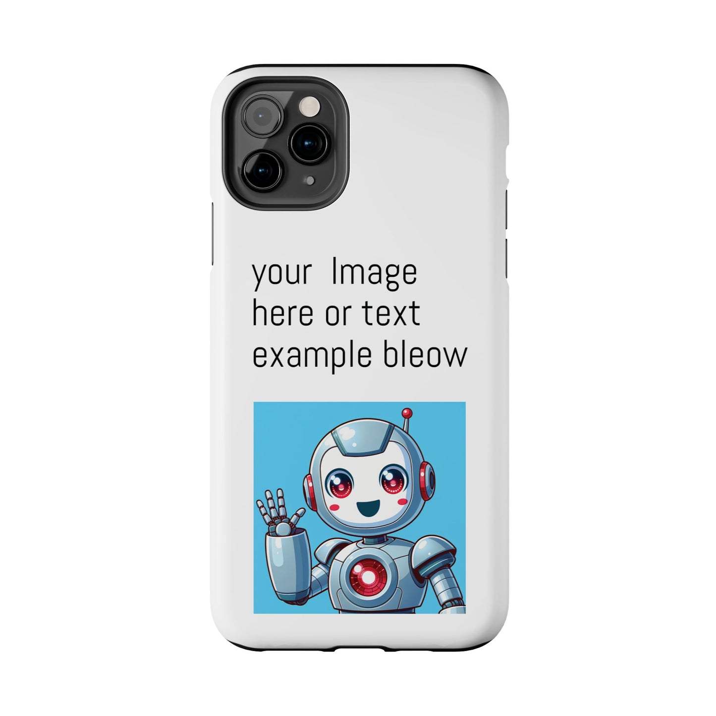 Customizable Robot Tough Phone Case - Durable & Fun Design
