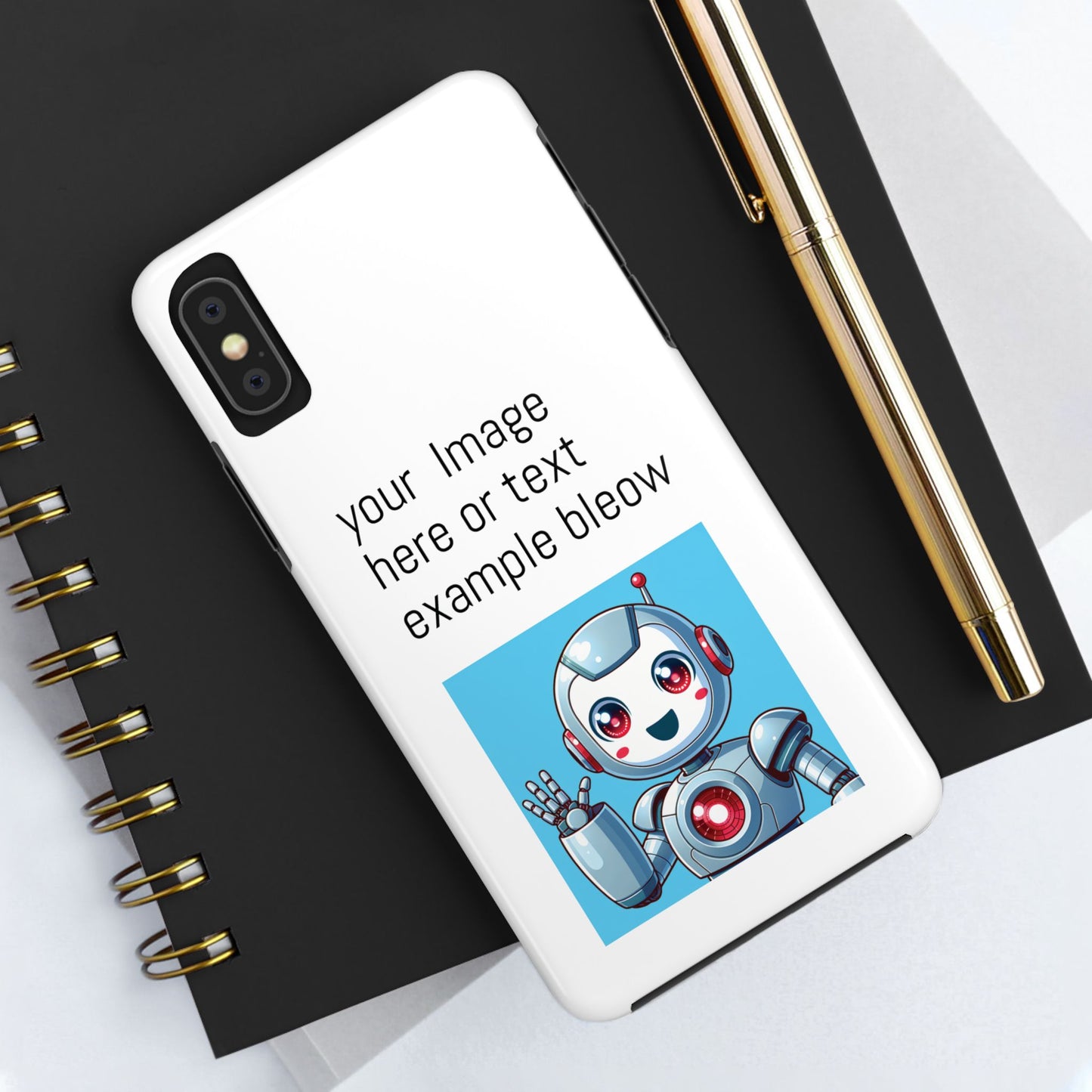 Customizable Robot Tough Phone Case - Durable & Fun Design