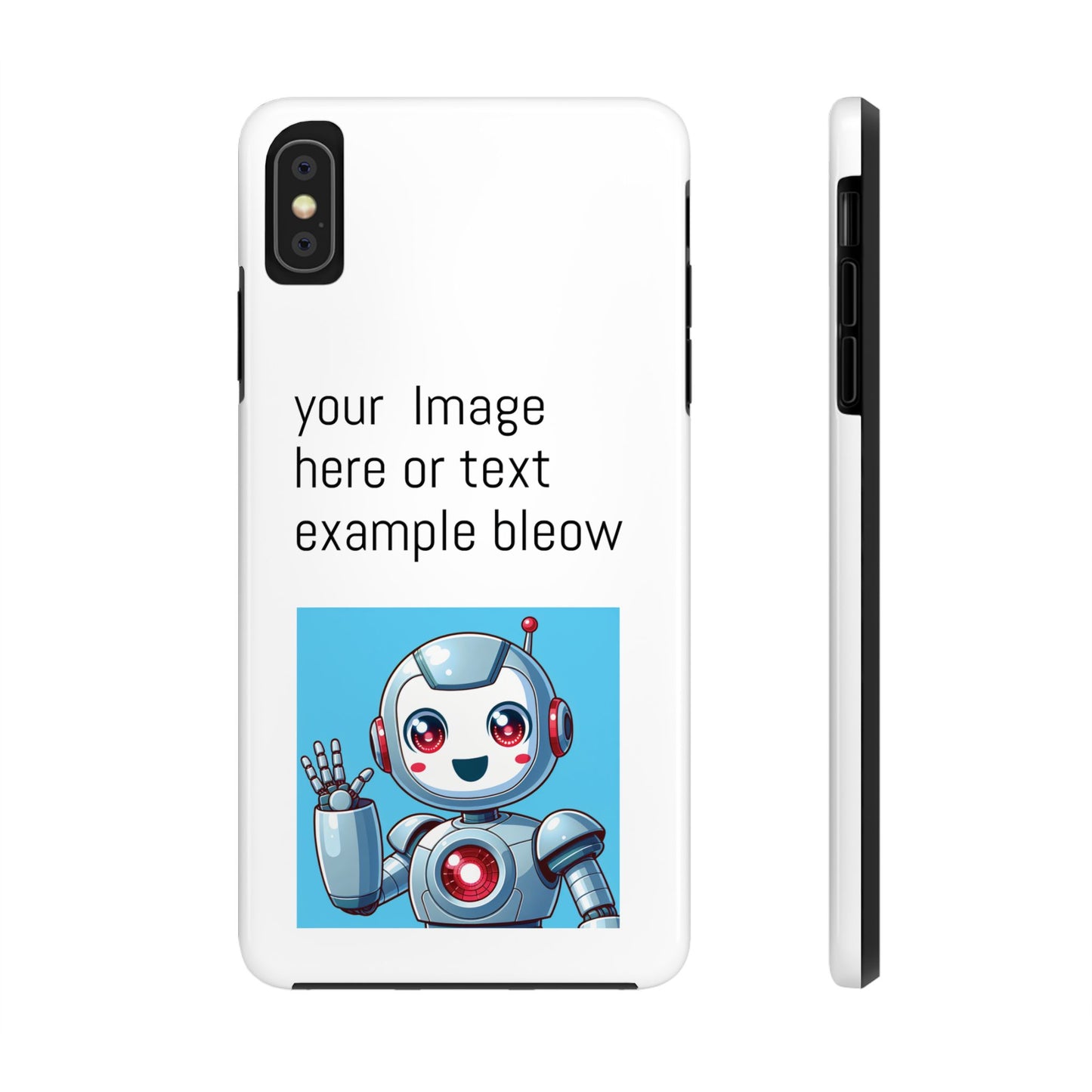 Customizable Robot Tough Phone Case - Durable & Fun Design