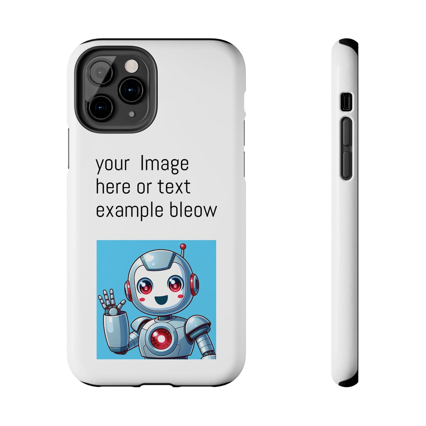 Customizable Robot Tough Phone Case - Durable & Fun Design