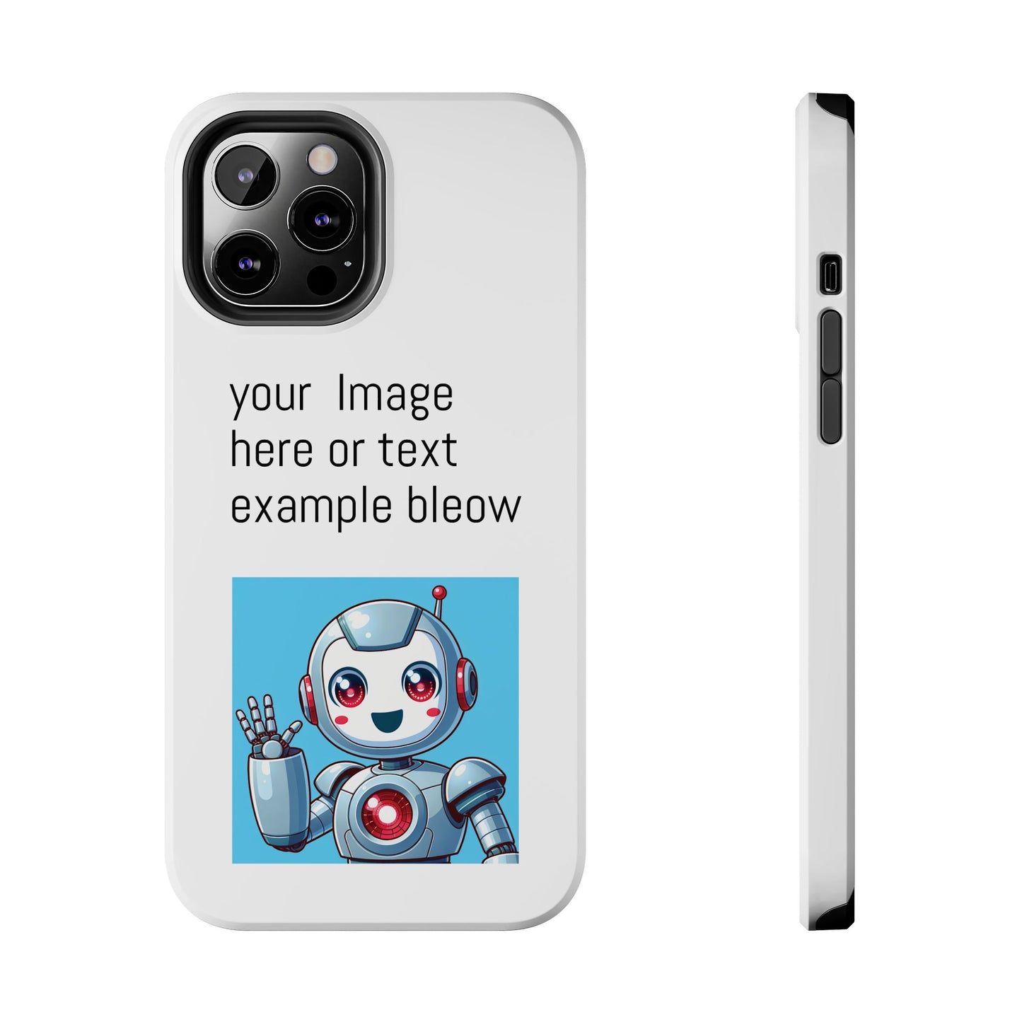 Customizable Robot Tough Phone Case - Durable & Fun Design