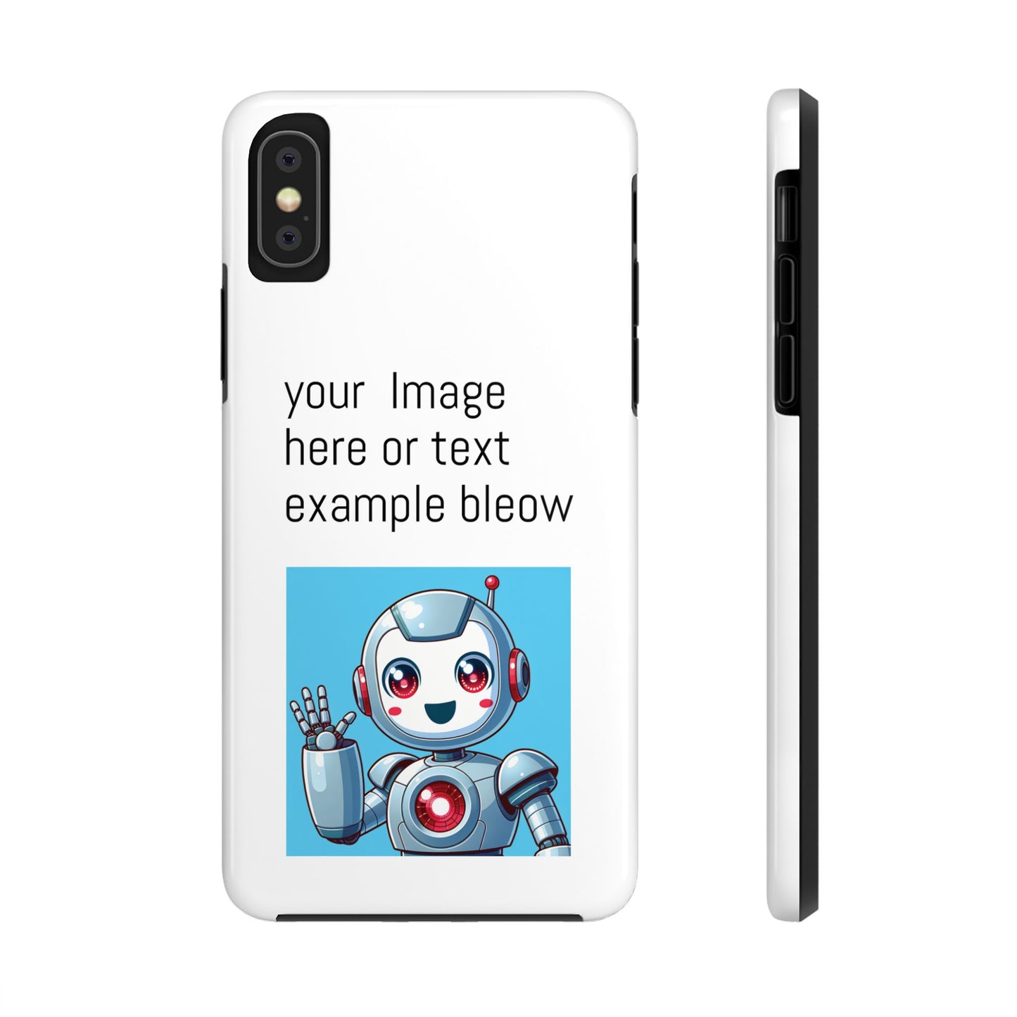 Customizable Robot Tough Phone Case - Durable & Fun Design