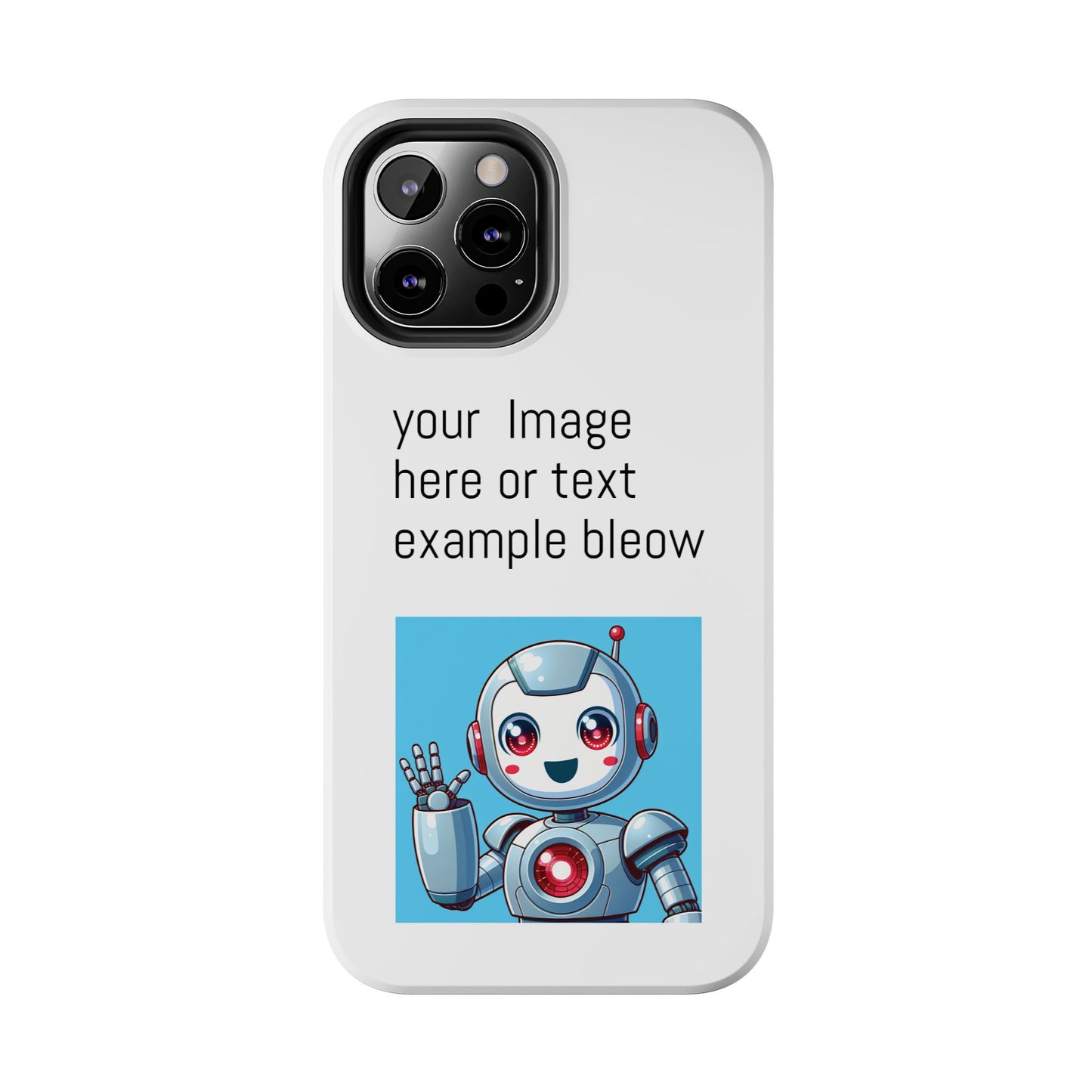Customizable Robot Tough Phone Case - Durable & Fun Design