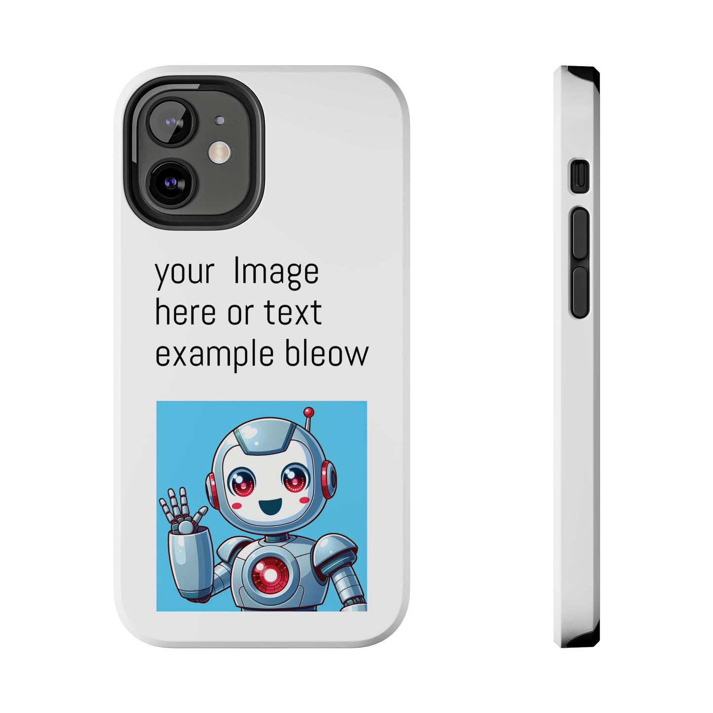 Customizable Robot Tough Phone Case - Durable & Fun Design