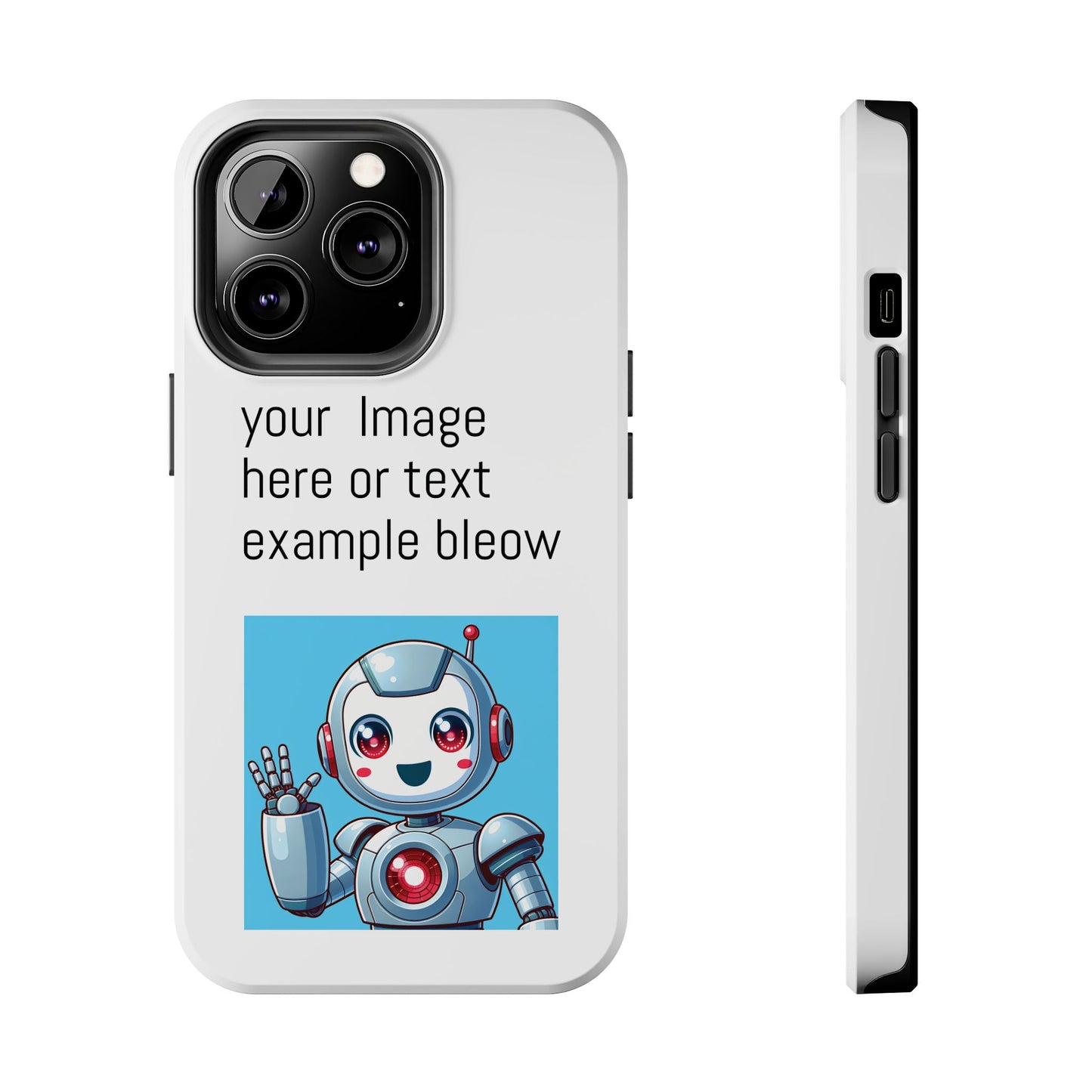 Customizable Robot Tough Phone Case - Durable & Fun Design