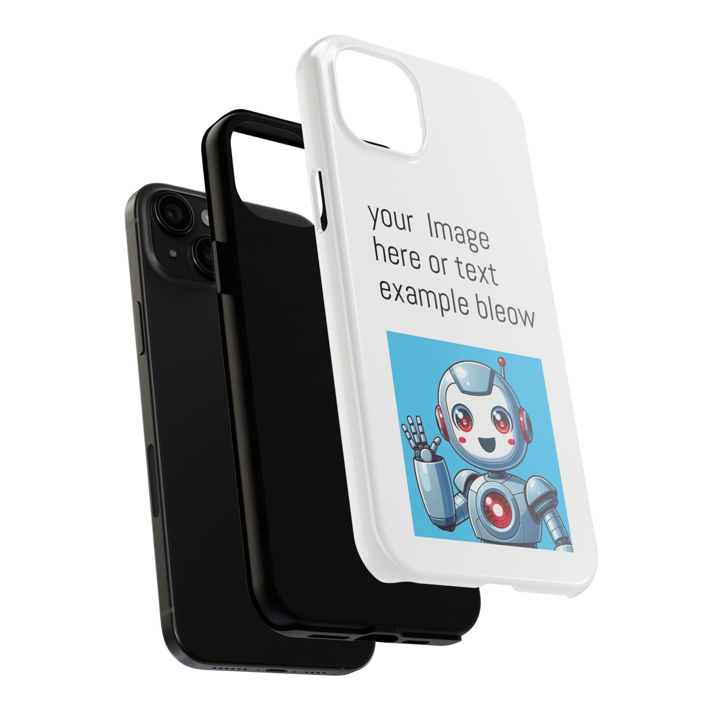Customizable Robot Tough Phone Case - Durable & Fun Design
