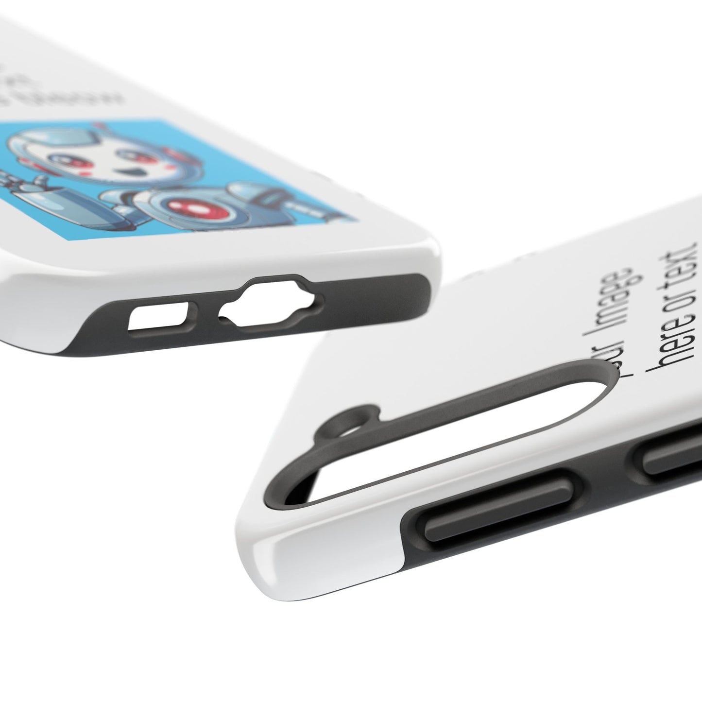 Customizable Robot Tough Phone Case - Durable & Fun Design