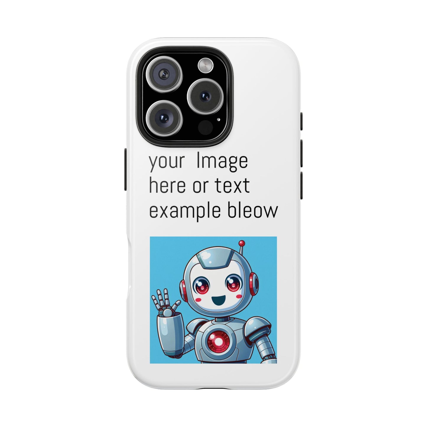 Customizable Robot Tough Phone Case - Durable & Fun Design