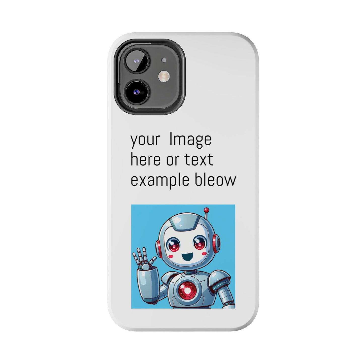 Customizable Robot Tough Phone Case - Durable & Fun Design