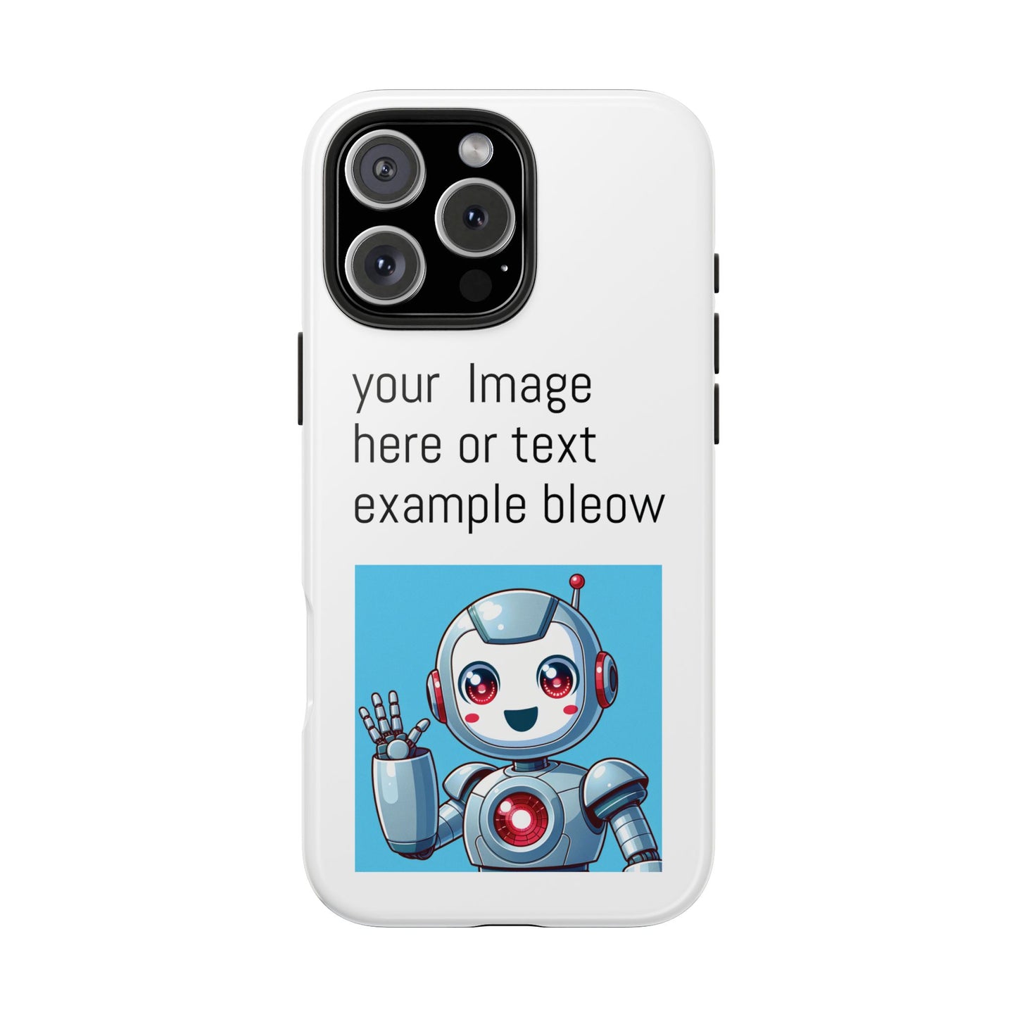 Customizable Robot Tough Phone Case - Durable & Fun Design