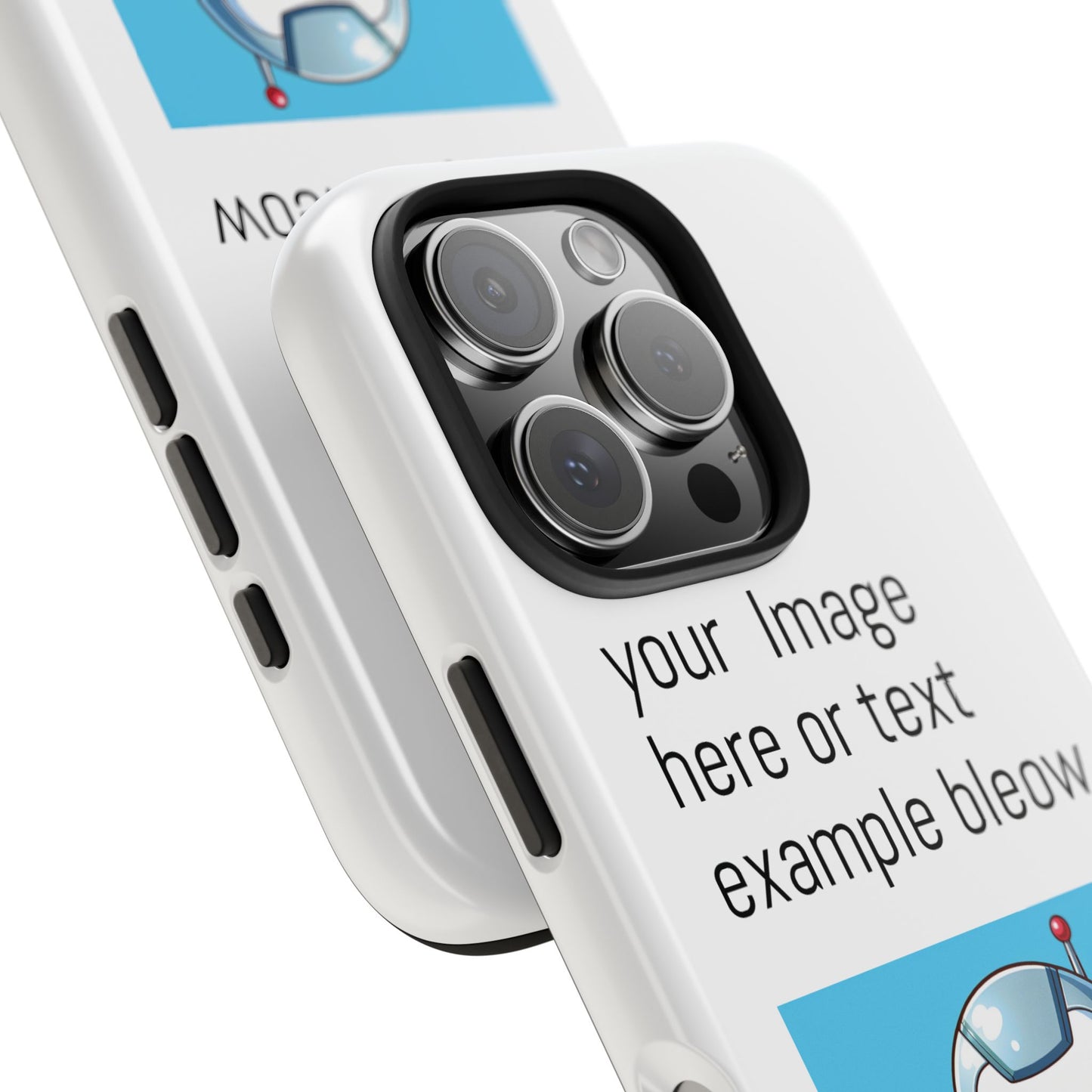Customizable Robot Tough Phone Case - Durable & Fun Design