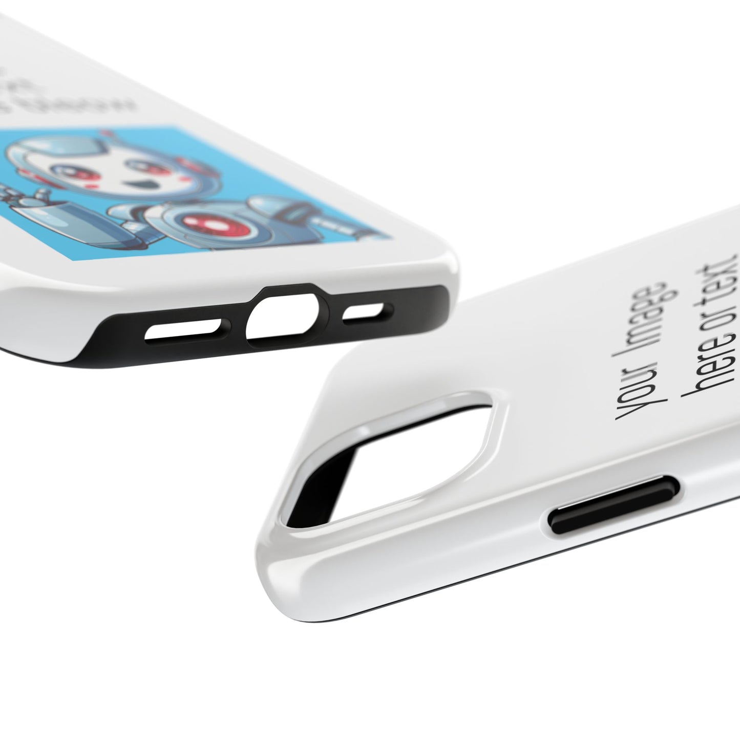 Customizable Robot Tough Phone Case - Durable & Fun Design