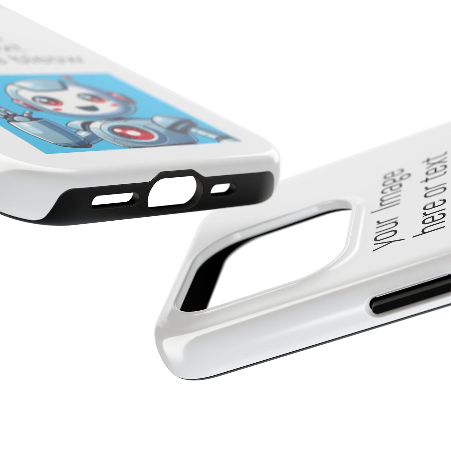 Customizable Robot Tough Phone Case - Durable & Fun Design