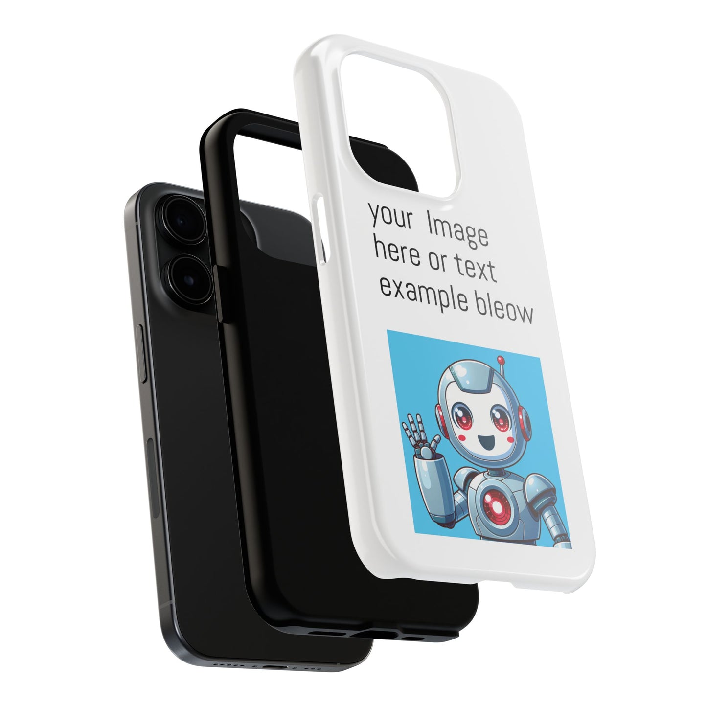 Customizable Robot Tough Phone Case - Durable & Fun Design