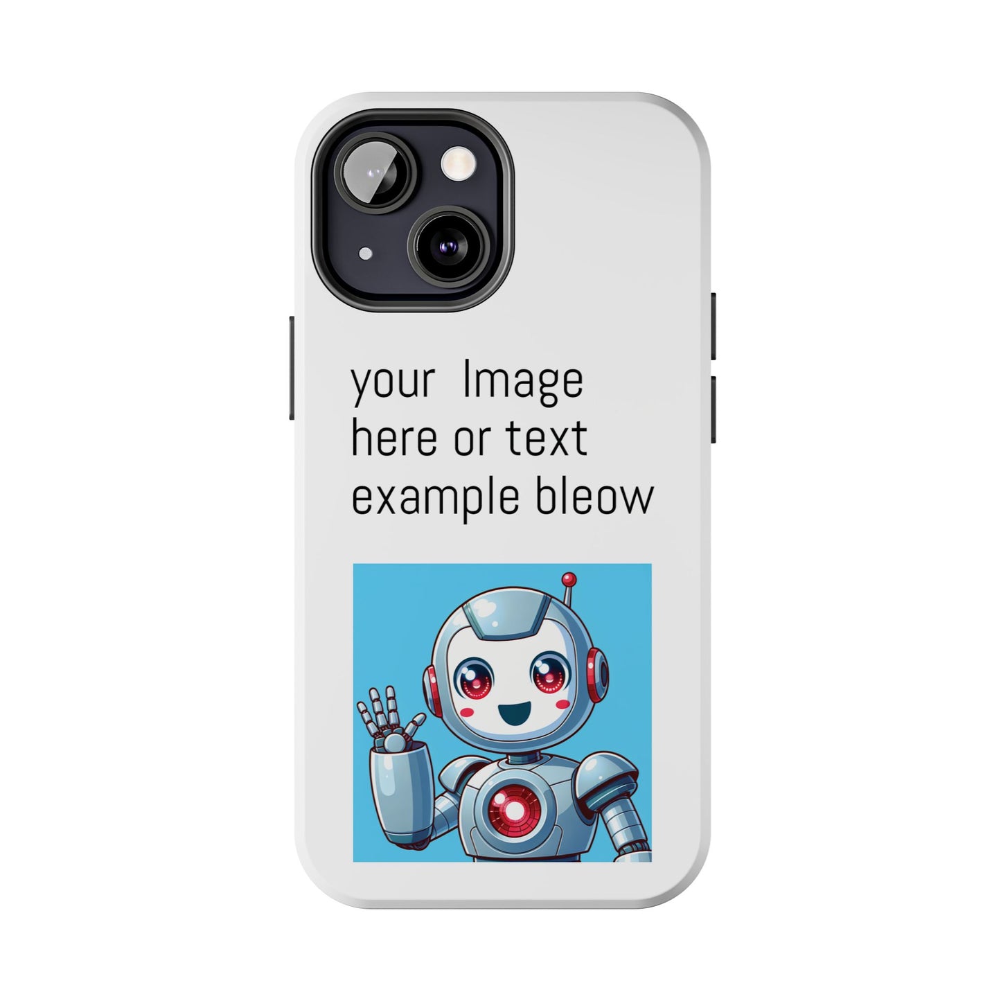 Customizable Robot Tough Phone Case - Durable & Fun Design