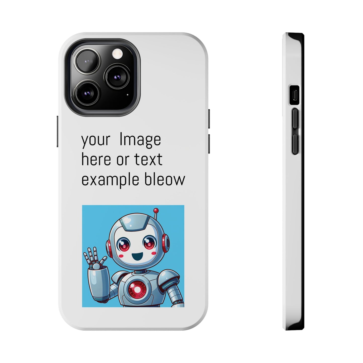 Customizable Robot Tough Phone Case - Durable & Fun Design