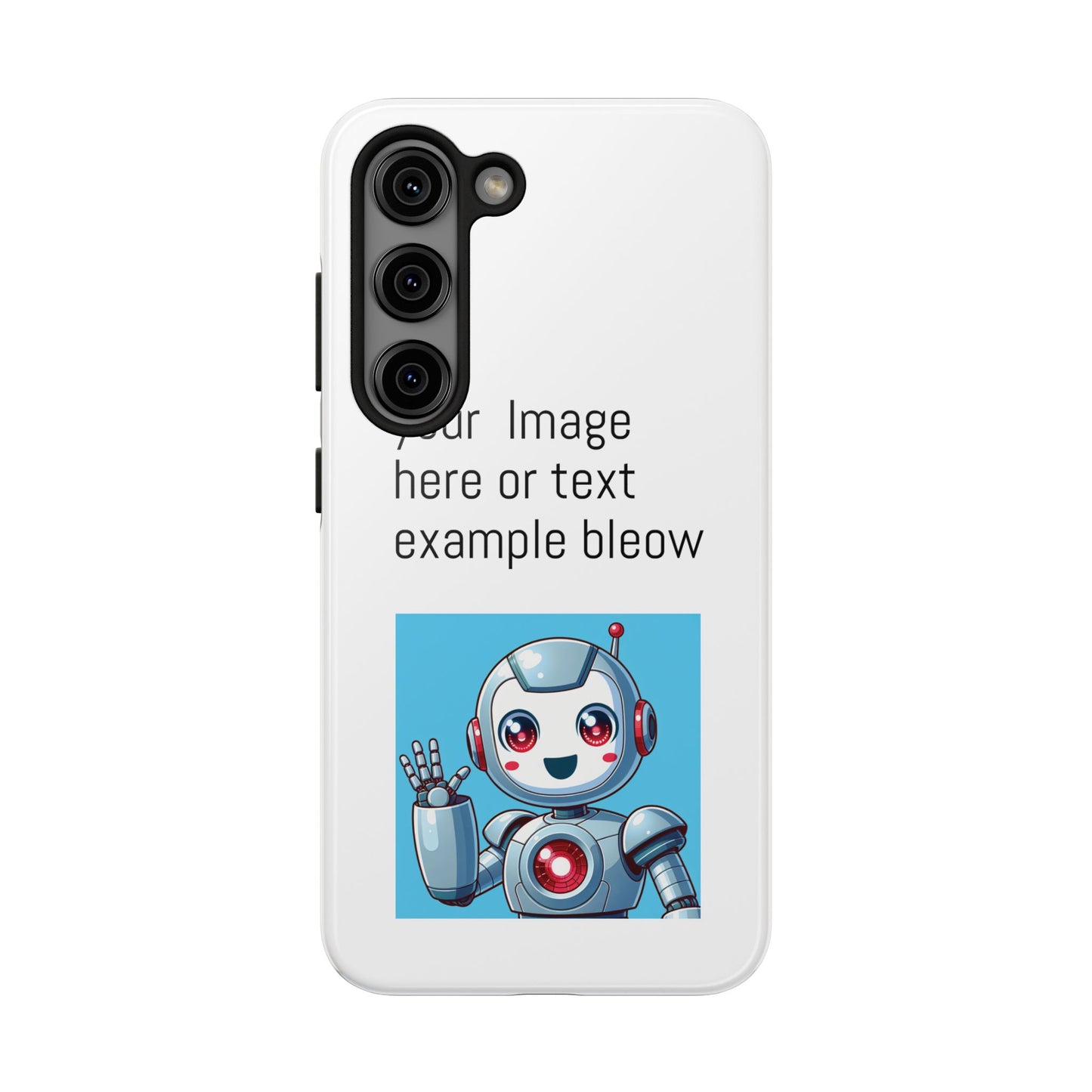 Customizable Robot Tough Phone Case - Durable & Fun Design