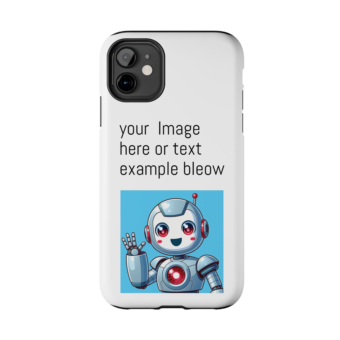 Customizable Robot Tough Phone Case - Durable & Fun Design