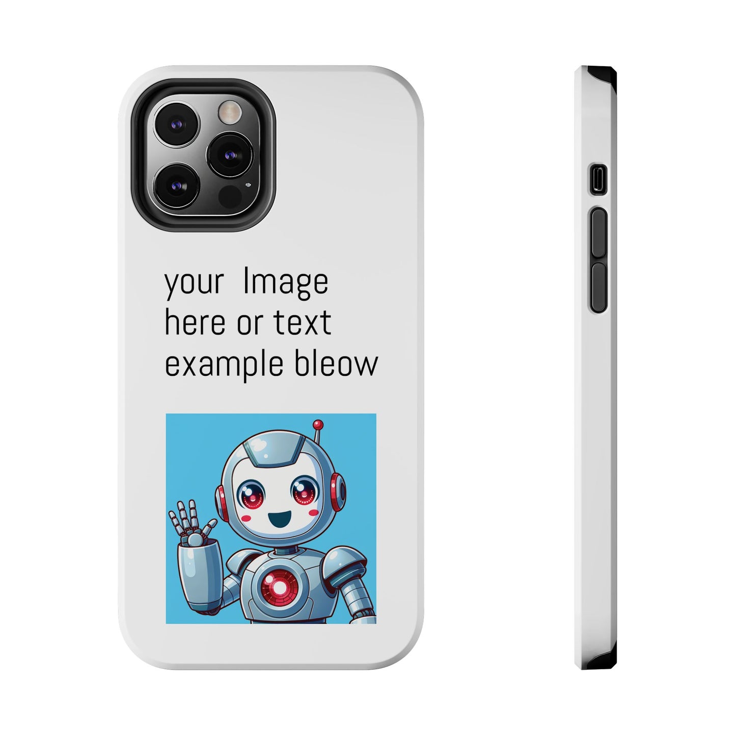 Customizable Robot Tough Phone Case - Durable & Fun Design