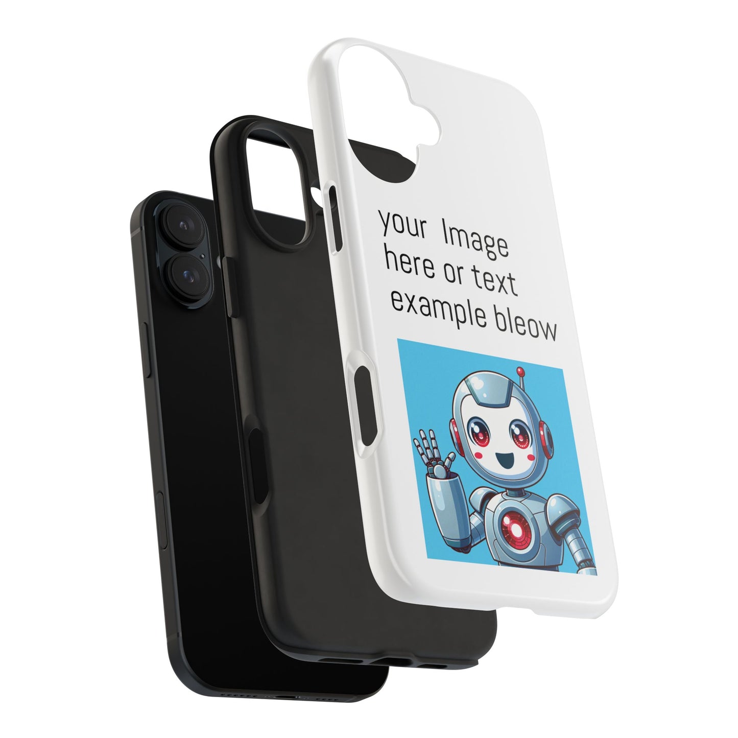 Customizable Robot Tough Phone Case - Durable & Fun Design