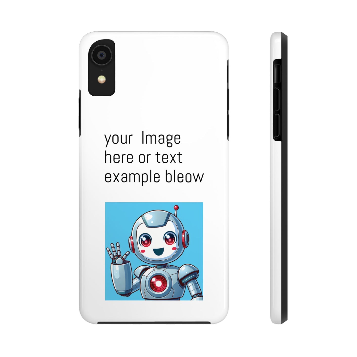Customizable Robot Tough Phone Case - Durable & Fun Design