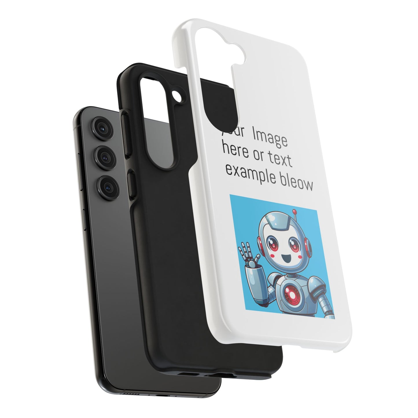 Customizable Robot Tough Phone Case - Durable & Fun Design