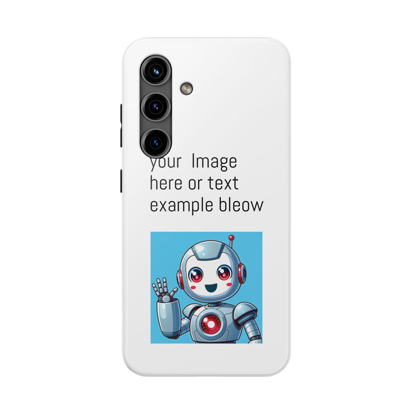Customizable Robot Tough Phone Case - Durable & Fun Design