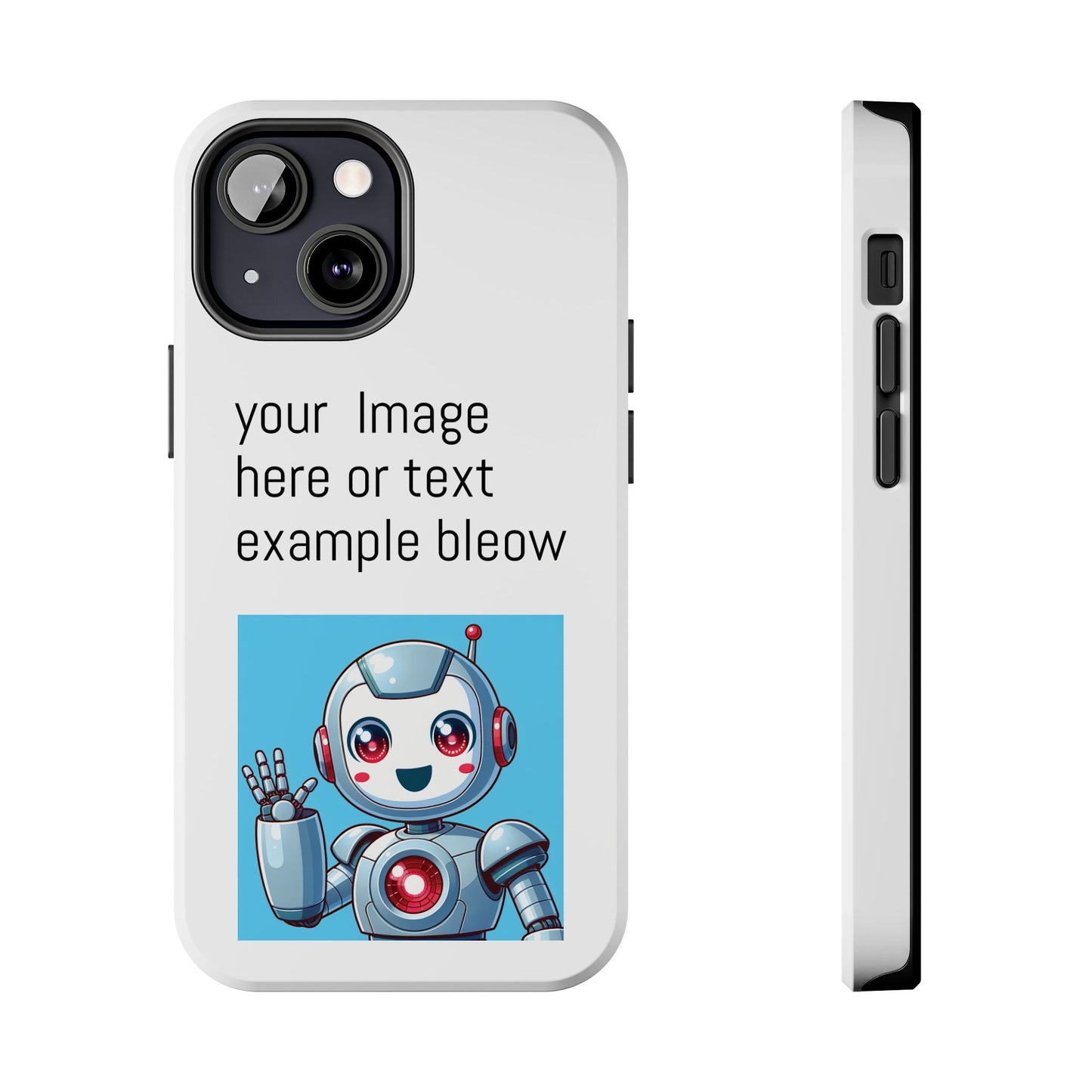 Customizable Robot Tough Phone Case - Durable & Fun Design