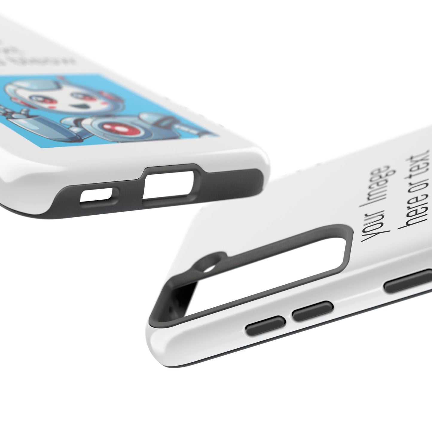 Customizable Robot Tough Phone Case - Durable & Fun Design