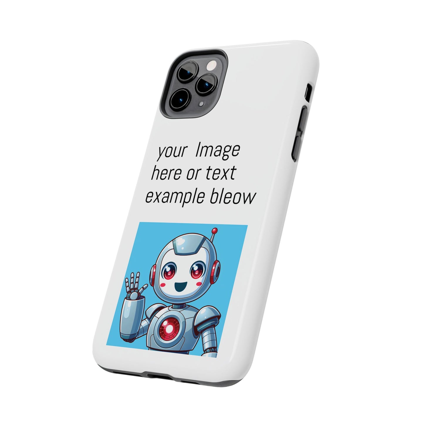 Customizable Robot Tough Phone Case - Durable & Fun Design