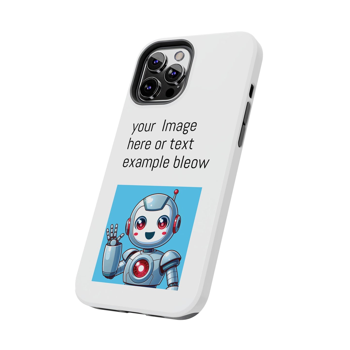 Customizable Robot Tough Phone Case - Durable & Fun Design