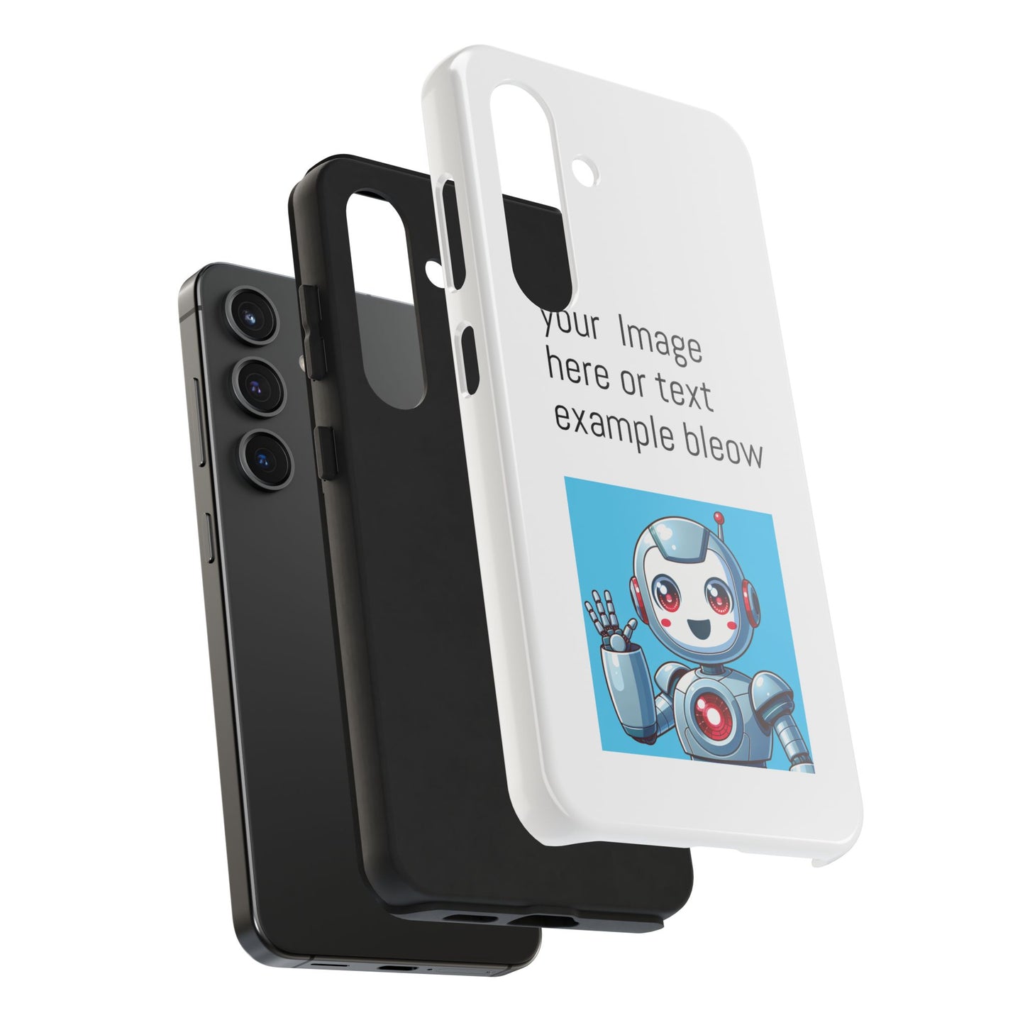 Customizable Robot Tough Phone Case - Durable & Fun Design