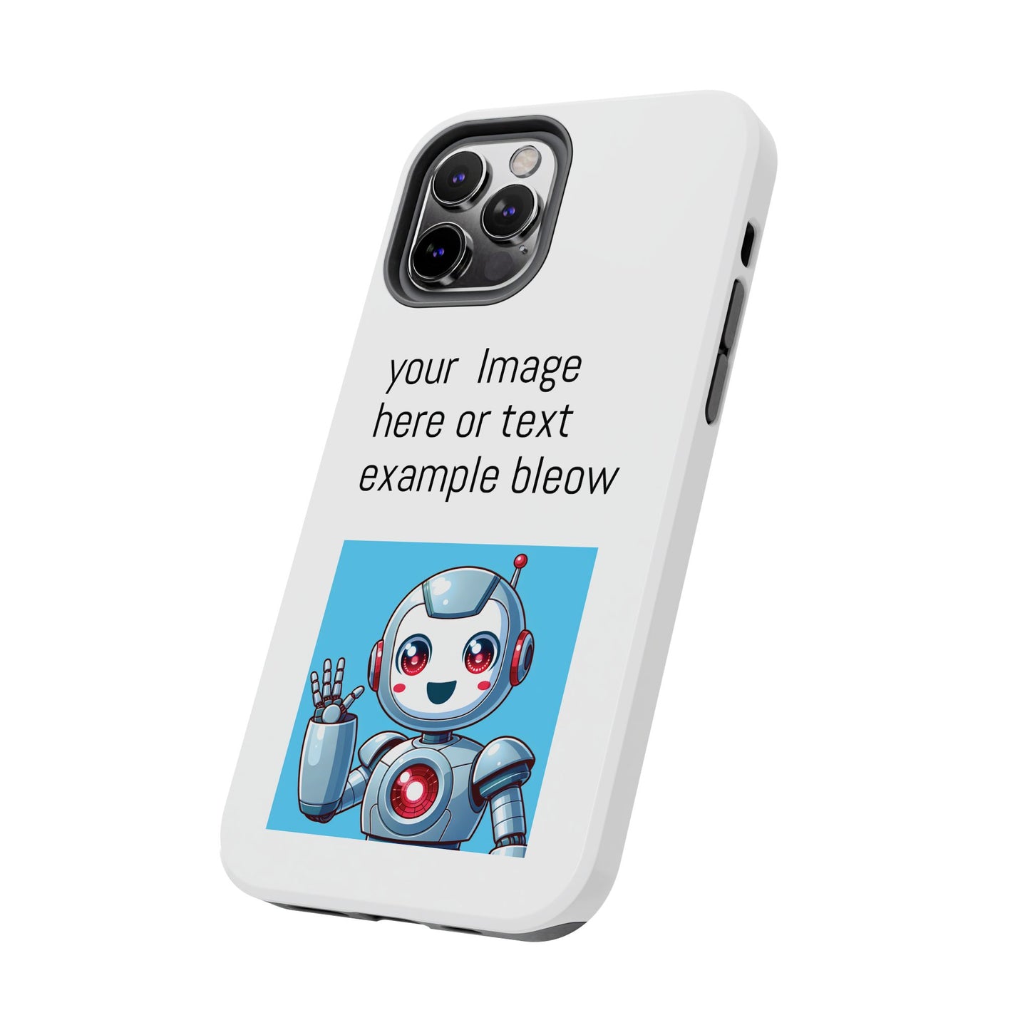 Customizable Robot Tough Phone Case - Durable & Fun Design