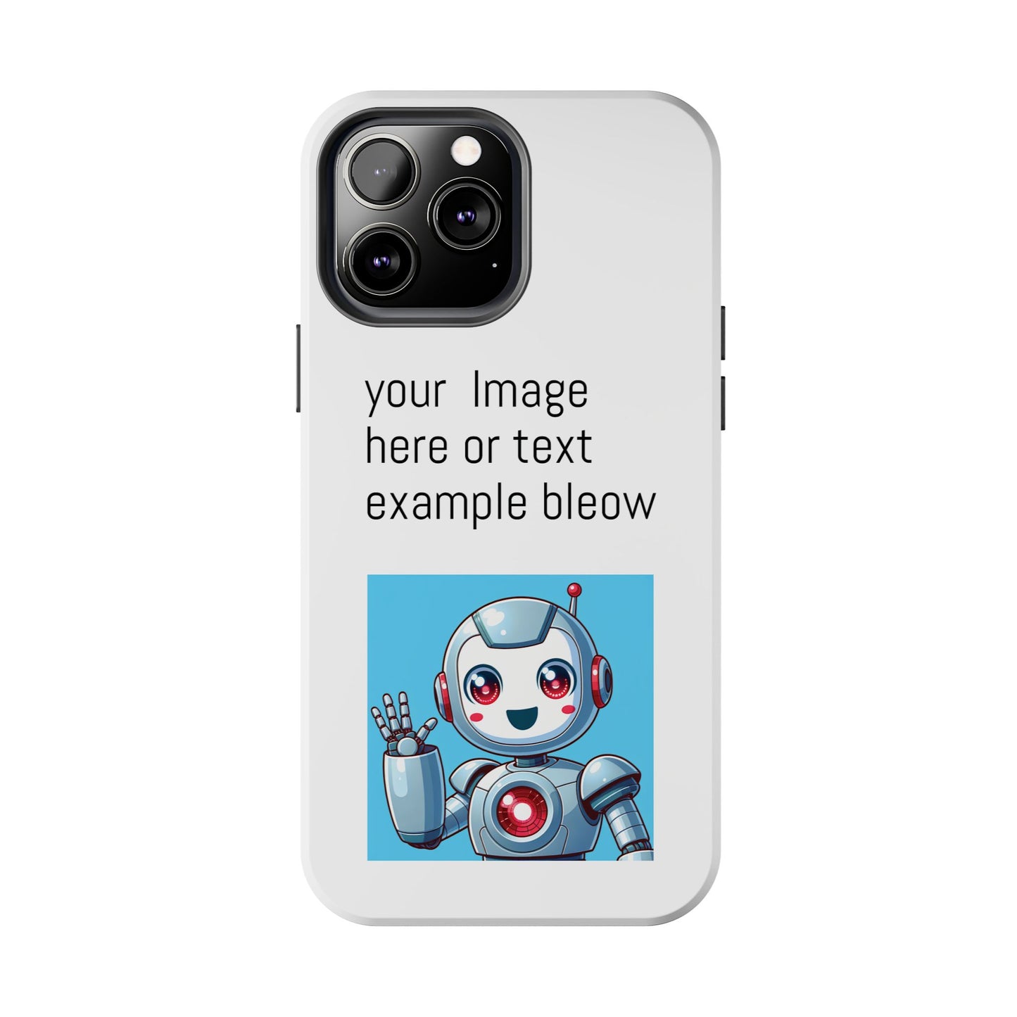 Customizable Robot Tough Phone Case - Durable & Fun Design
