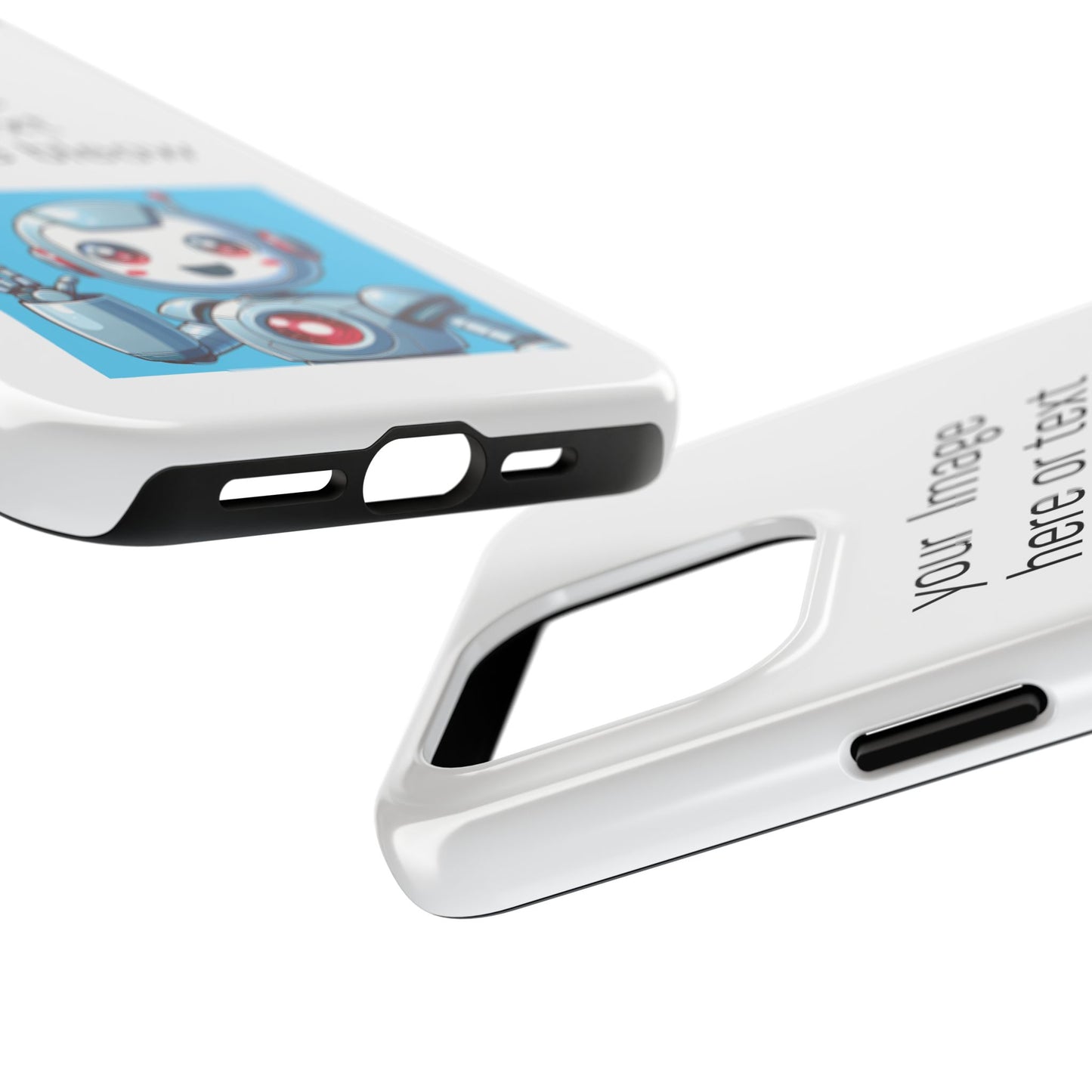 Customizable Robot Tough Phone Case - Durable & Fun Design