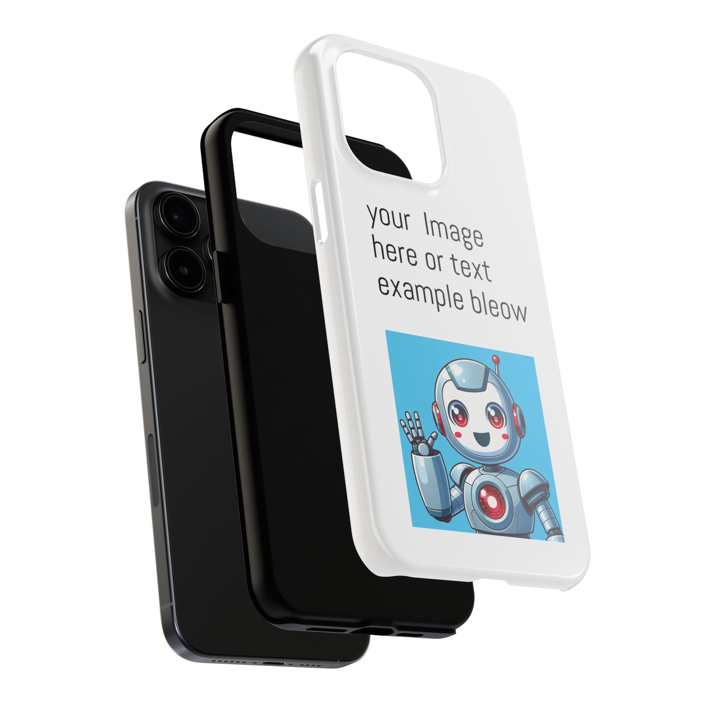 Customizable Robot Tough Phone Case - Durable & Fun Design