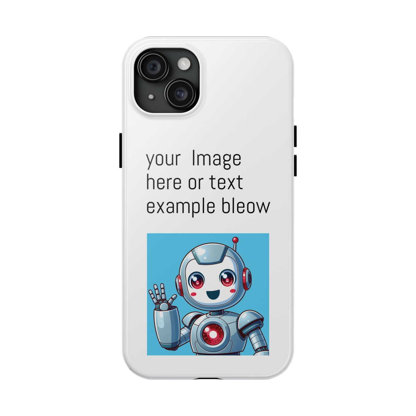 Customizable Robot Tough Phone Case - Durable & Fun Design