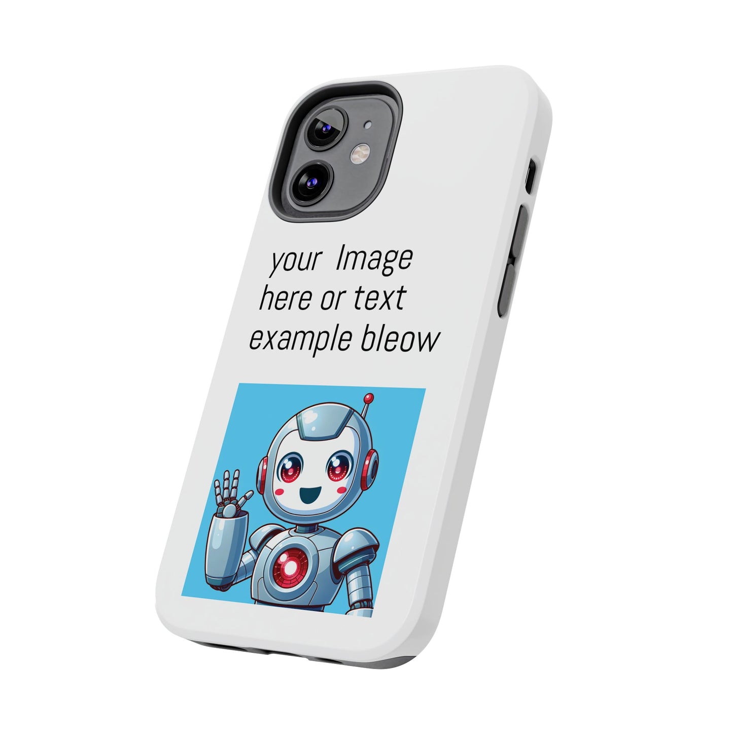 Customizable Robot Tough Phone Case - Durable & Fun Design