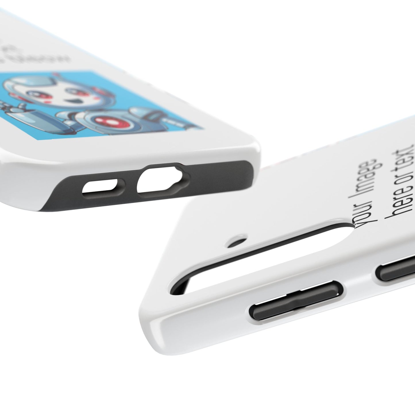 Customizable Robot Tough Phone Case - Durable & Fun Design