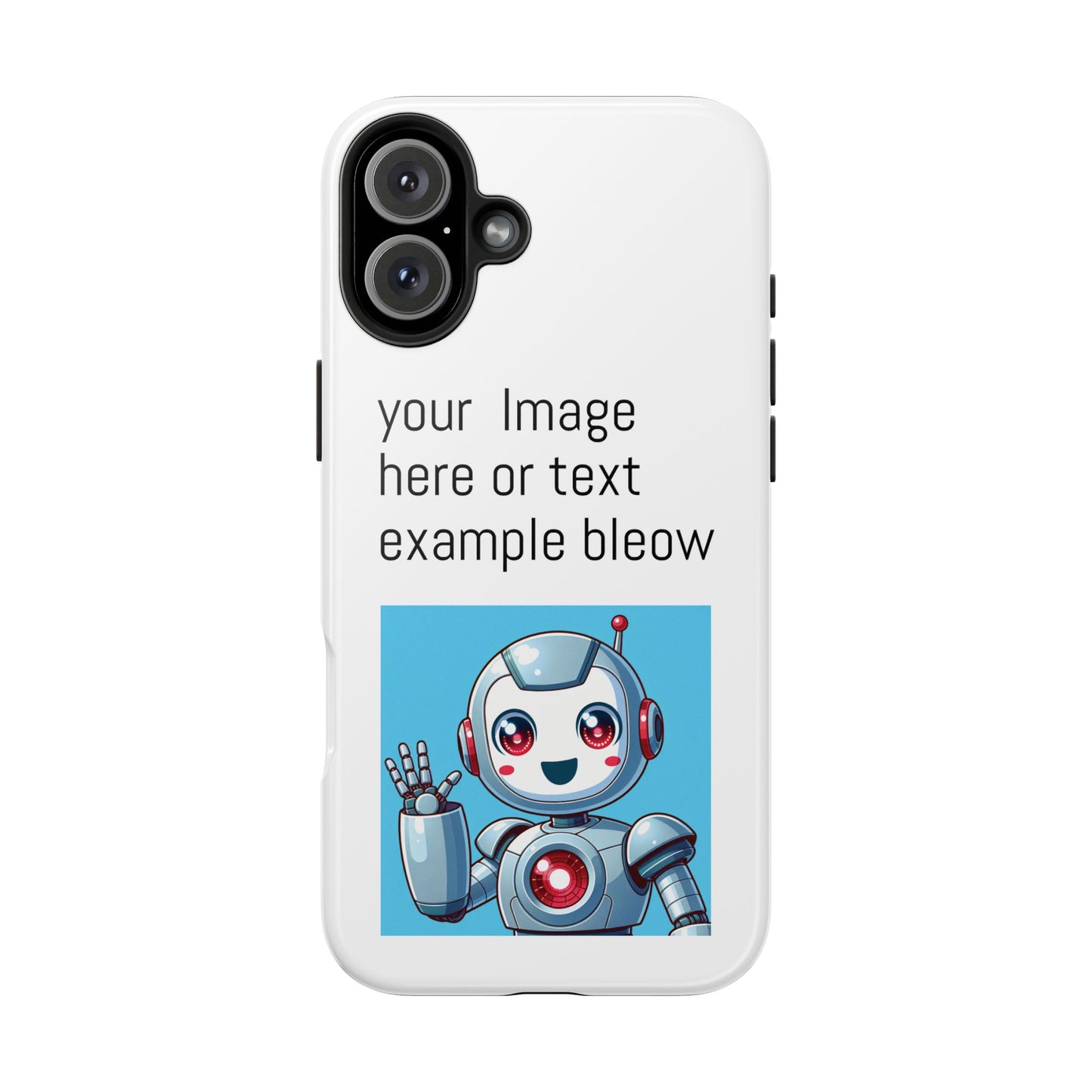 Customizable Robot Tough Phone Case - Durable & Fun Design